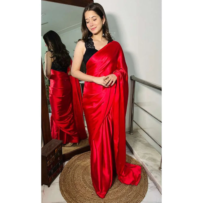 Pre-Draped 1 Minute Saree Golden