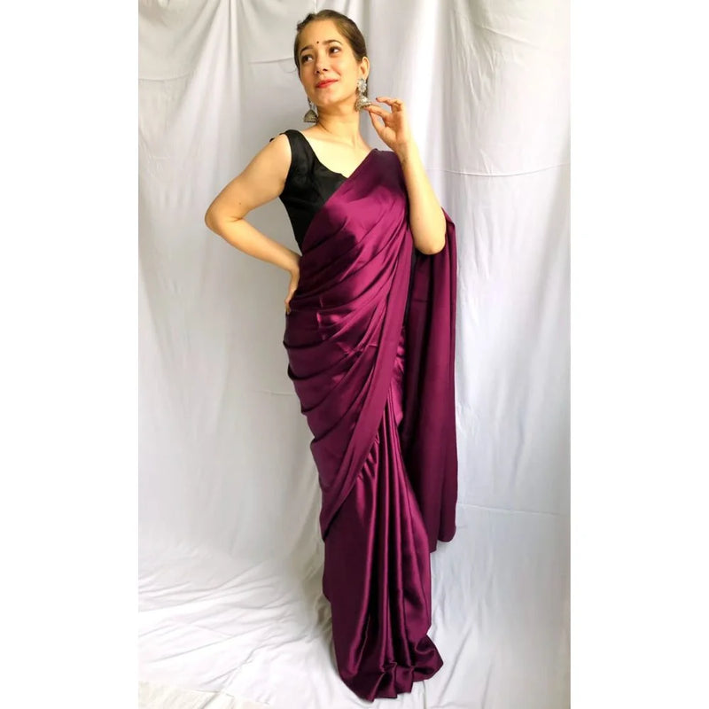 Pre-Draped 1 Minute Saree Golden