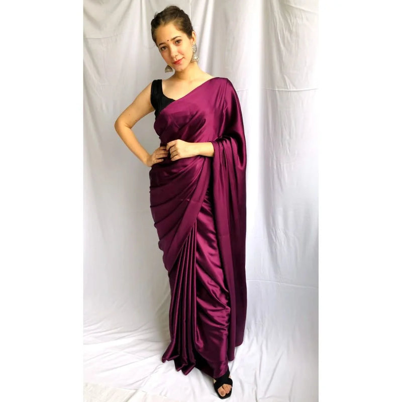 Pre-Draped 1 Minute Saree Golden