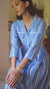 Women's Skyfall Blue Striped Cotton Dress