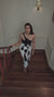 Black One-shoulder Midi Dress