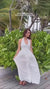 White Drop Waist Midi Dress Video