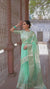 Women’s Sea Green Banarasee Organza Saree Video