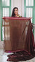 Dark Maroon Drape Khun or Ilkal Saree