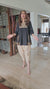 Gold Black Dhoti Kurta Set