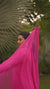 Hot Pink Viscose Chikankari Palazzo Set