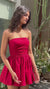 Rose Strapless Ruched Dress
