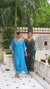 Dark Green Bandhej Women's Kaftan Set