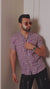 Grey Jaipuri Print Cuban Collar Casual Shirt Men