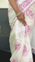 Mastaani Pink Rose Print Mul Cotton Saree for Women's