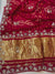 Red Modal Bandhani Silk Saree Video