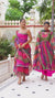 Women's Multicolor Bandhej Gota Patti Kurta Set with Dupatta