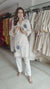 Blue Flower Off White Coord Set