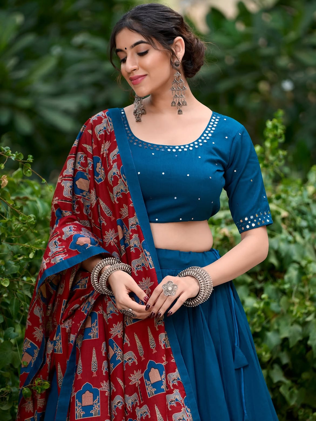 Kanakdhara Garba Lehenga