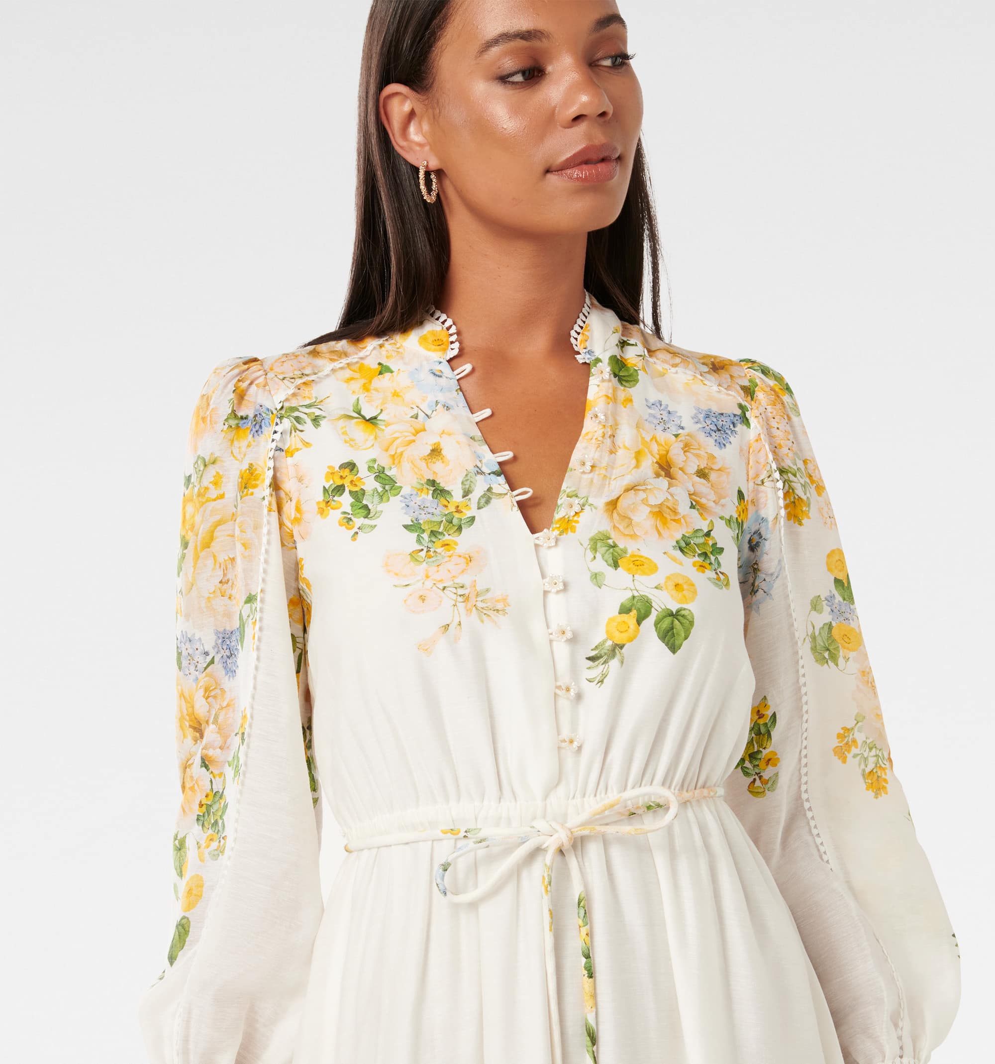 button up midi dress