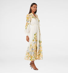 midi dress with waist tie