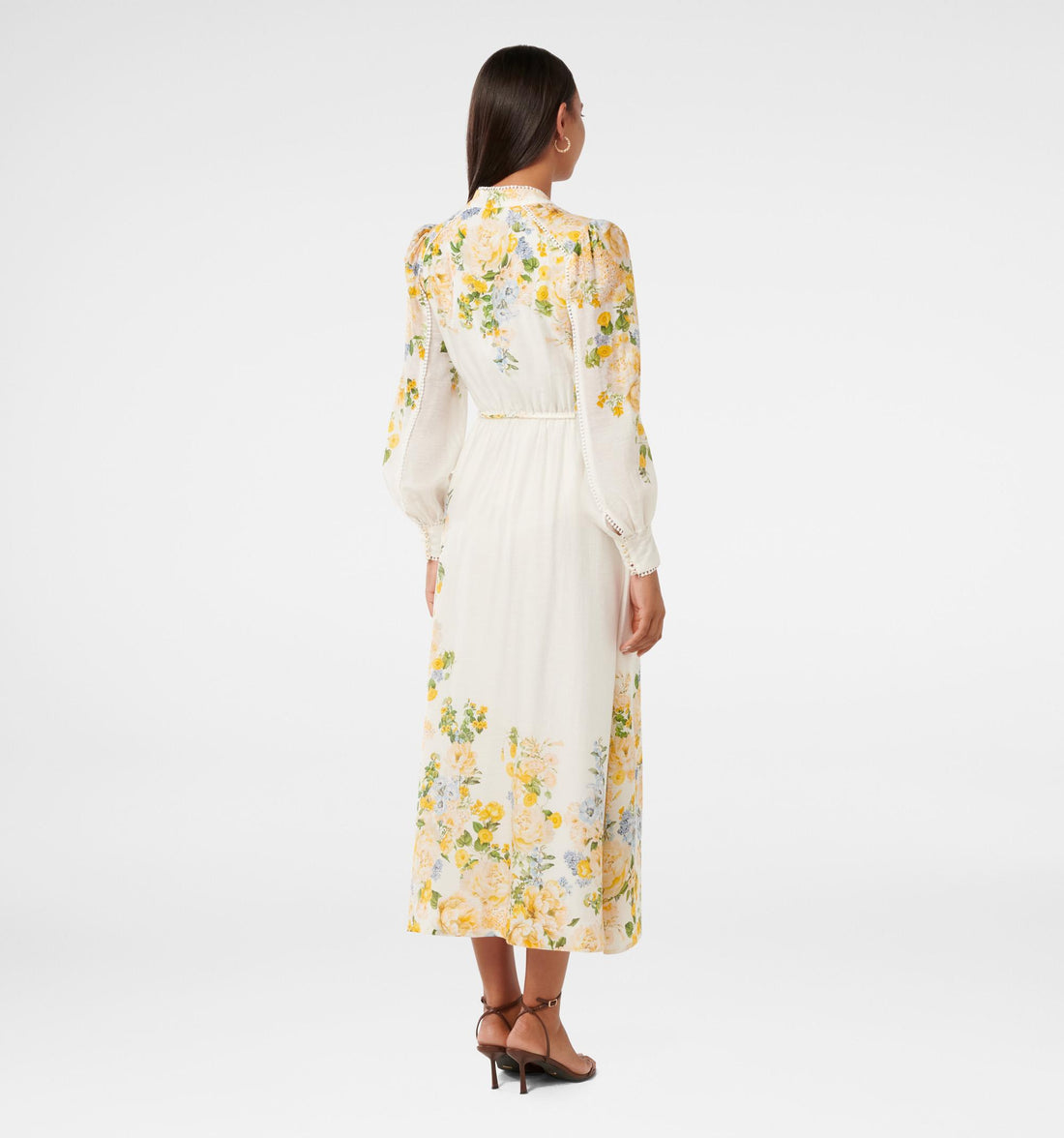 dress with blouson sleeves
