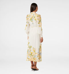 dress with blouson sleeves