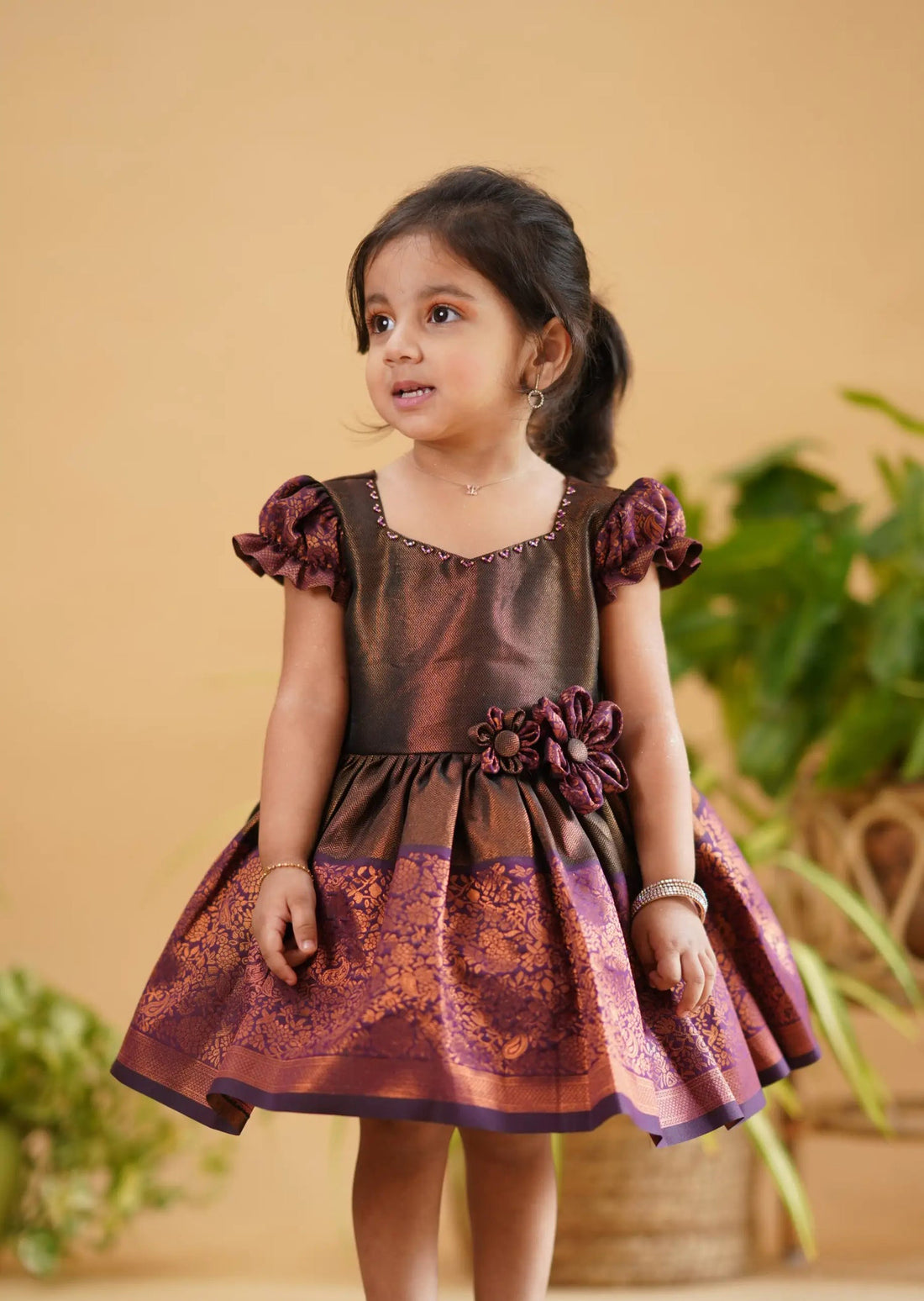 kids silk frock