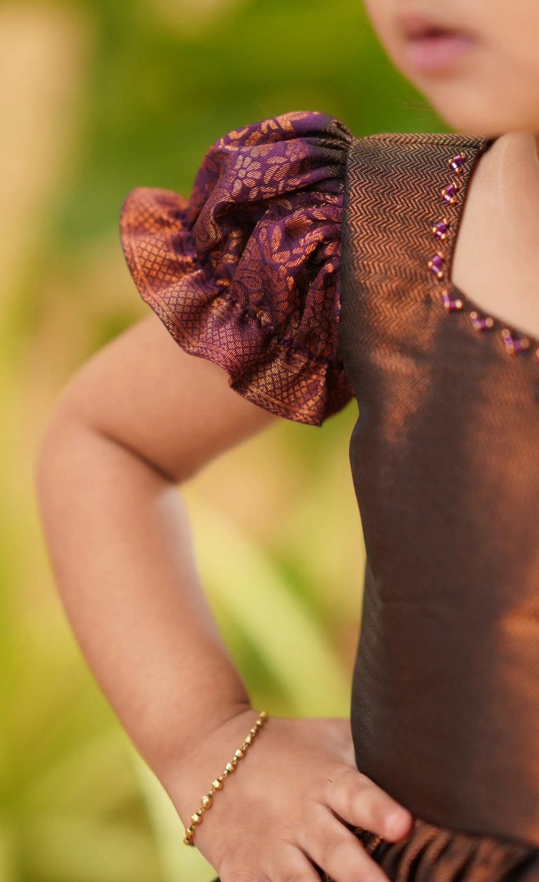 purple silk dress for girls