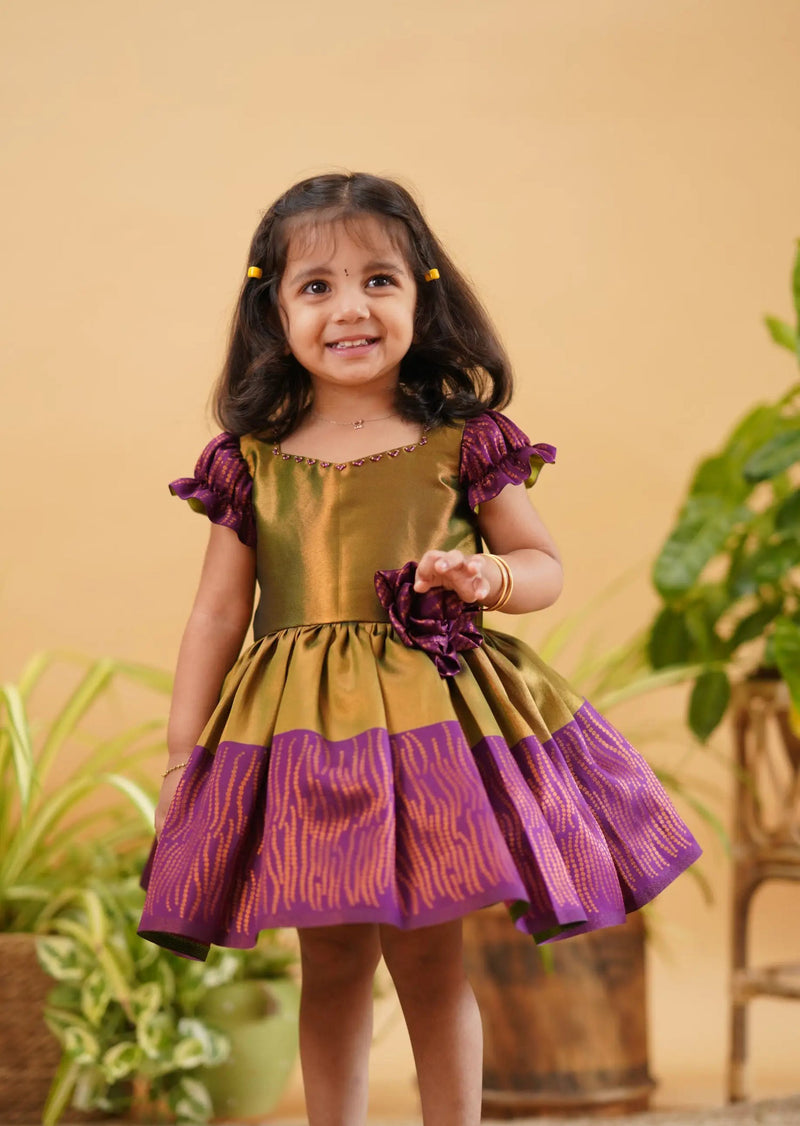 blended silk frock