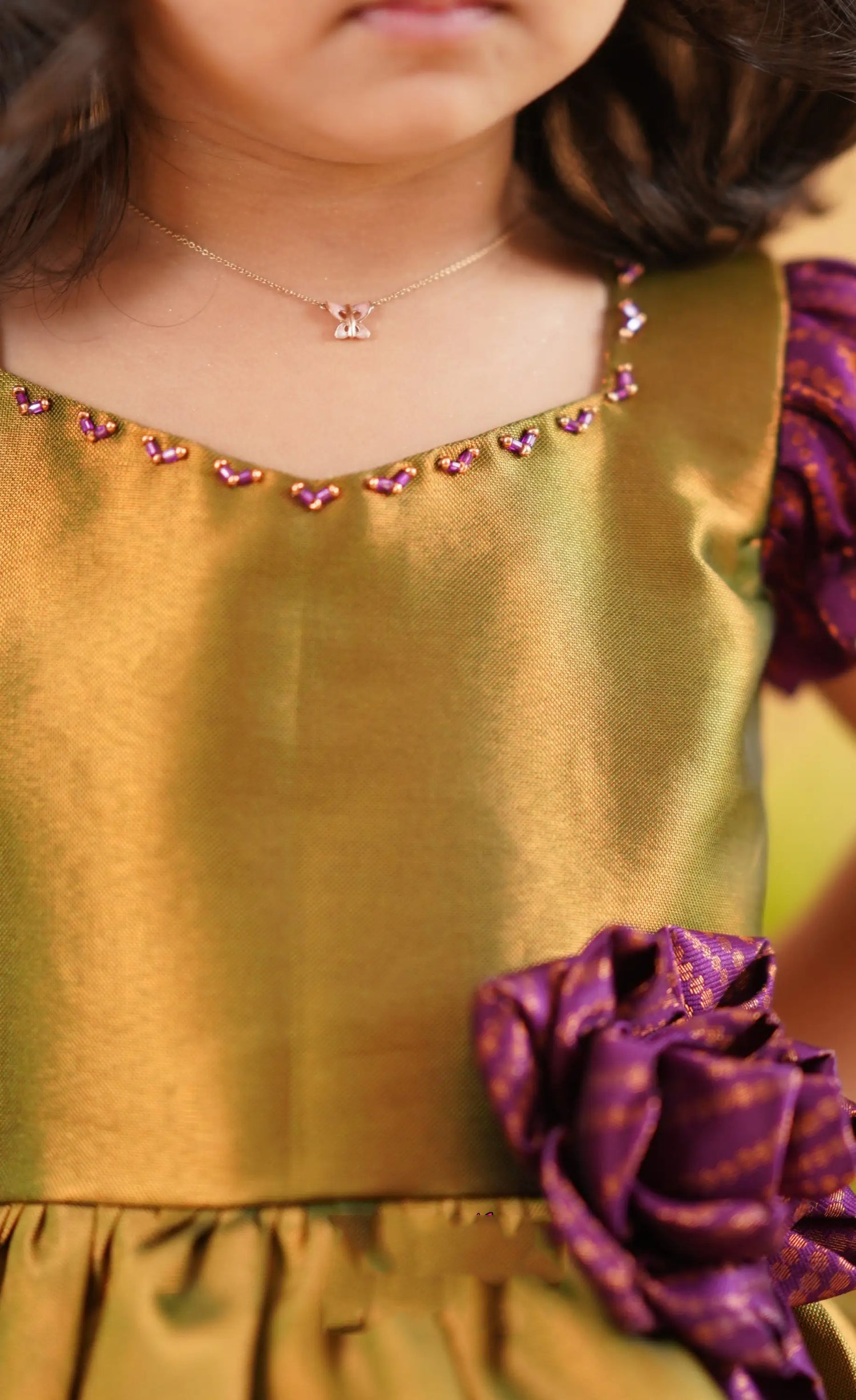 soft silk frock for kids