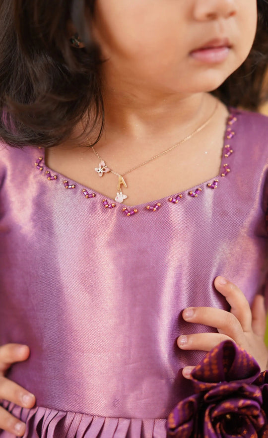 lavender frock for girls