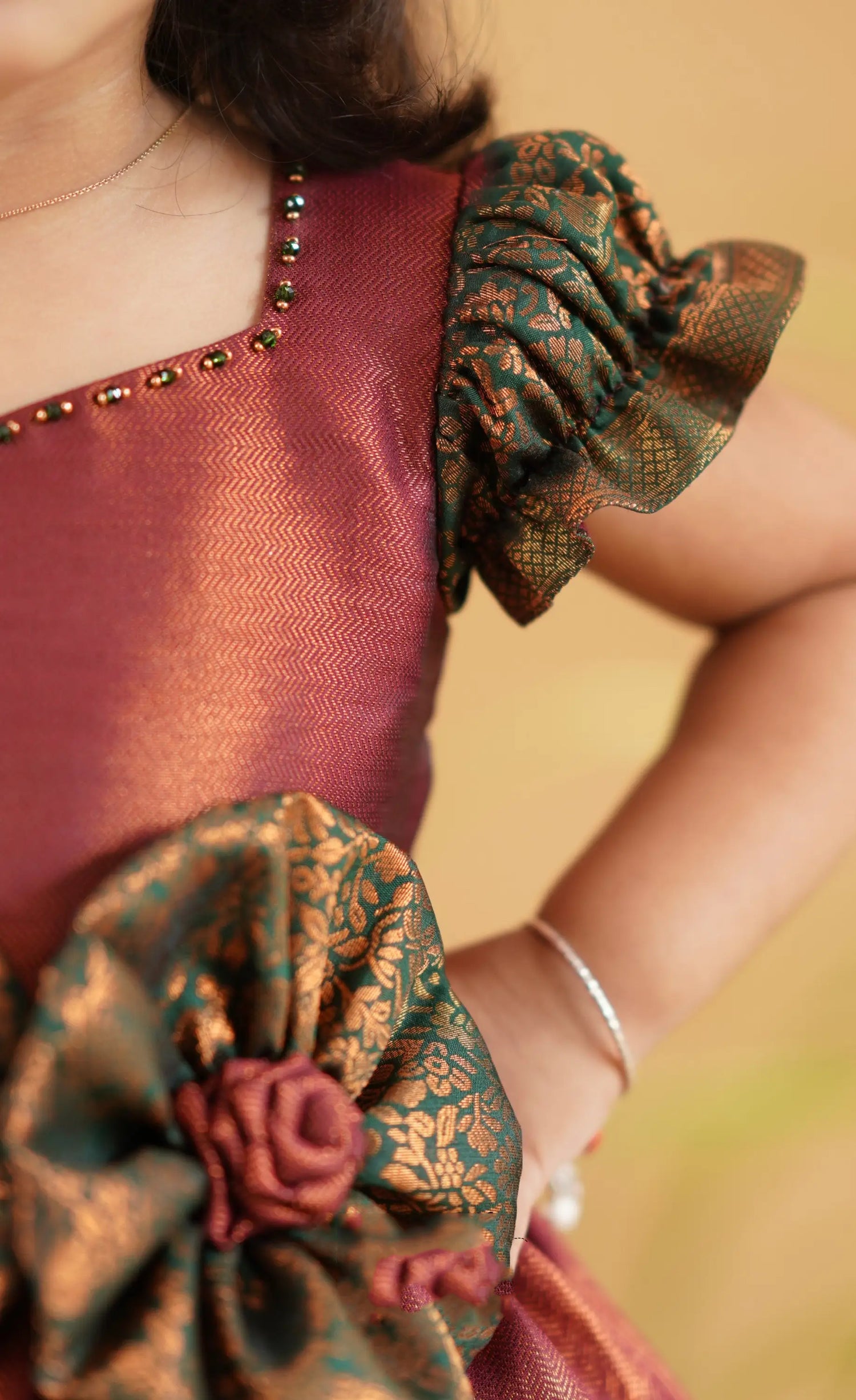 kids frock with zipper