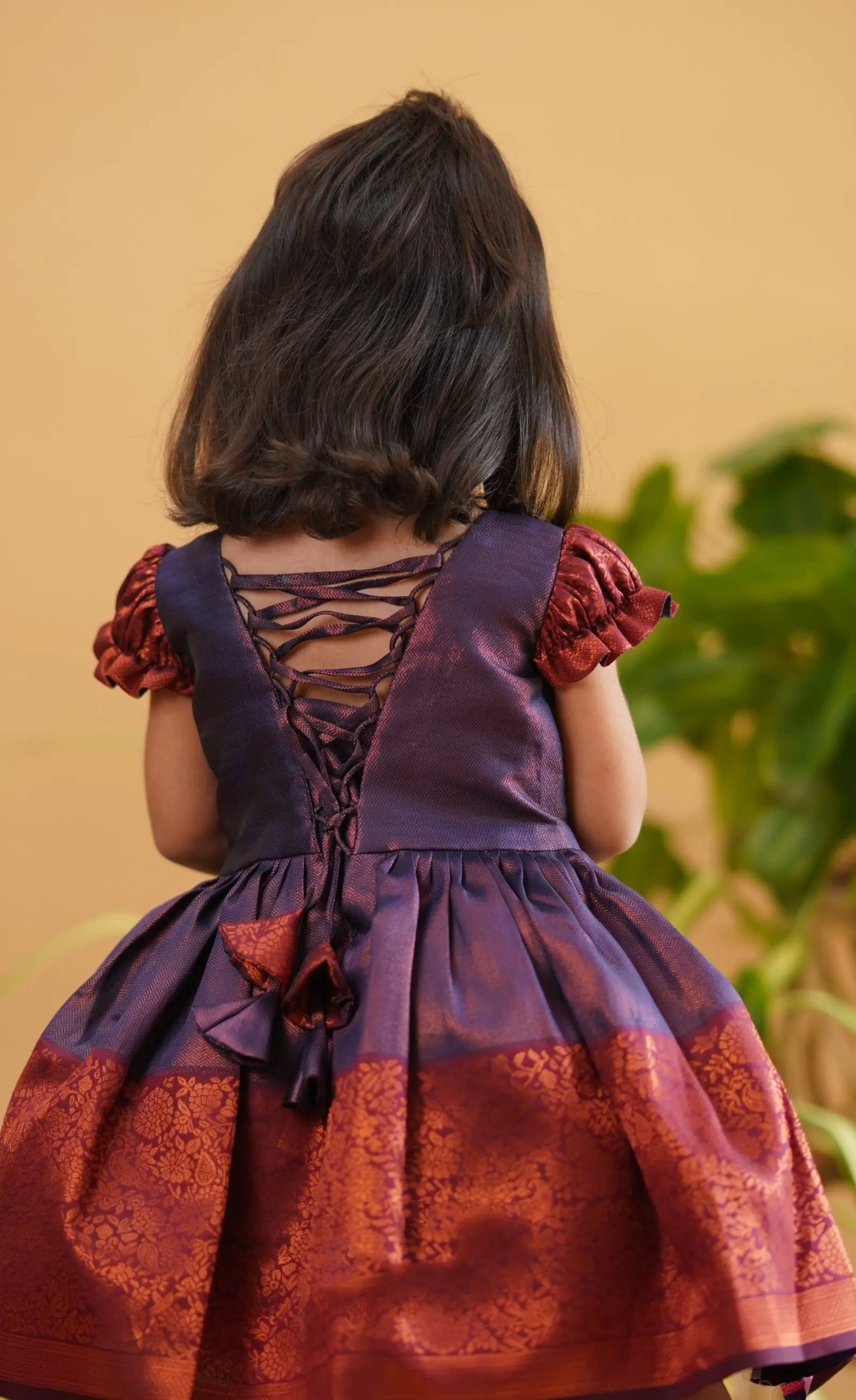 purple frock for girls