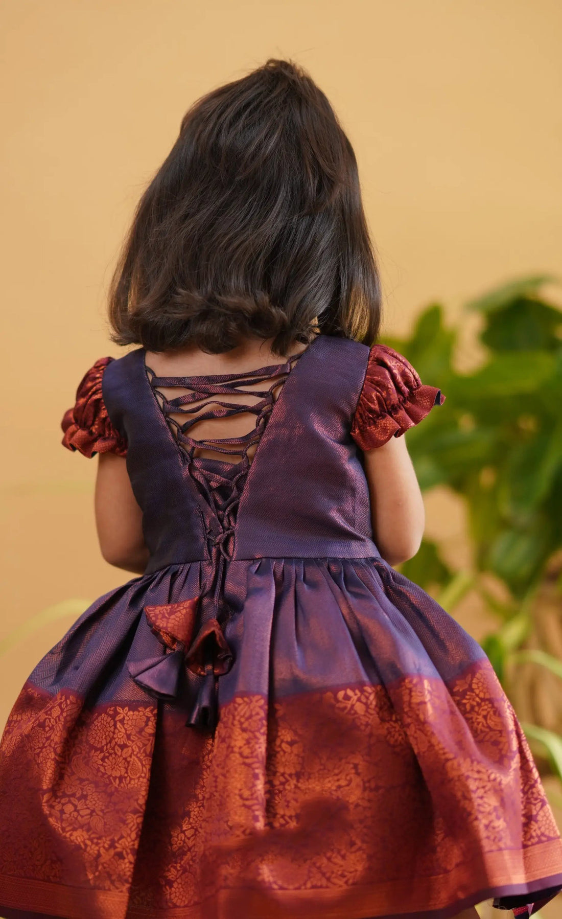 purple frock for girls