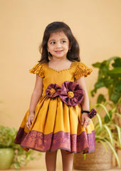 kids silk frock