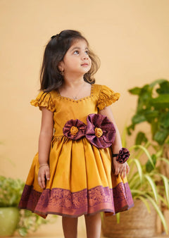 blended silk frock