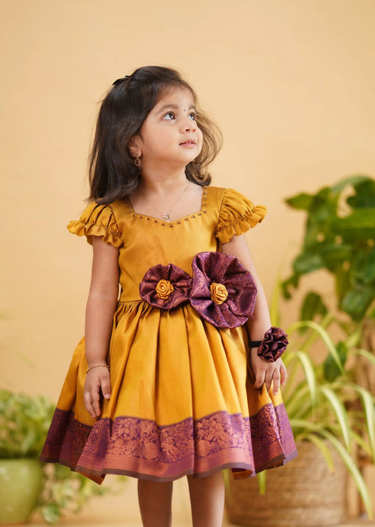 blended silk frock