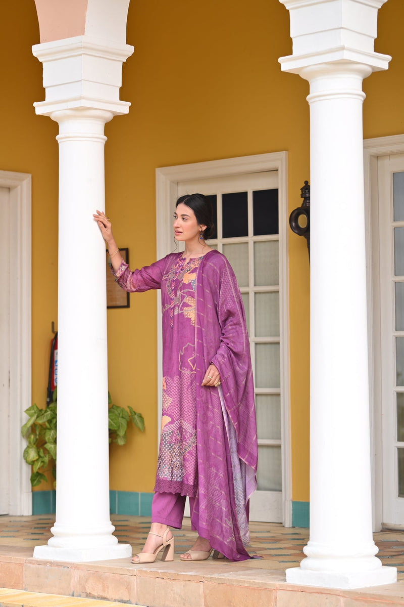 Reversible muslin kurta set for women