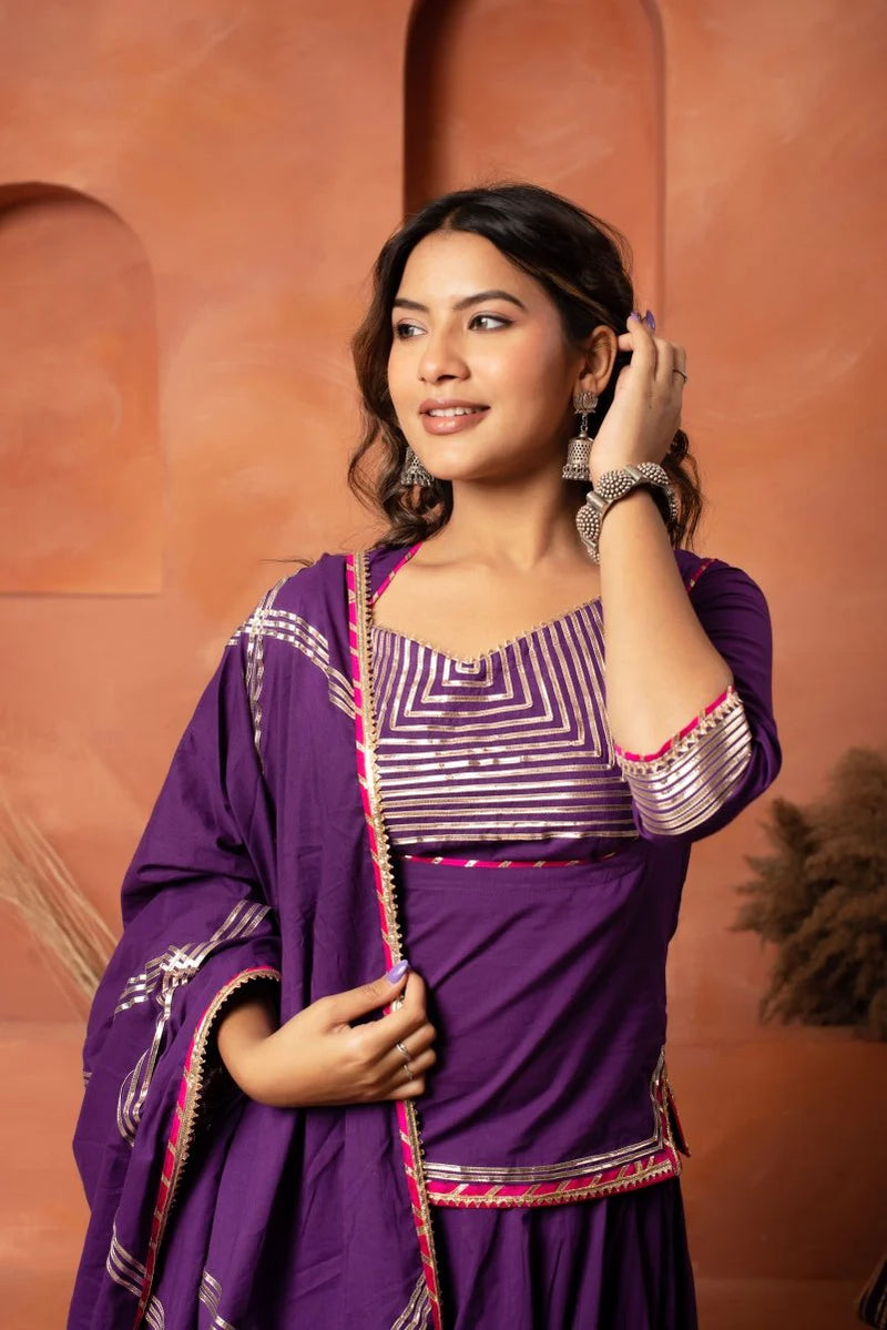 purple lehenga choli