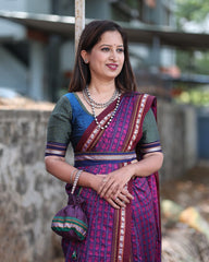  Purple Khun Saree