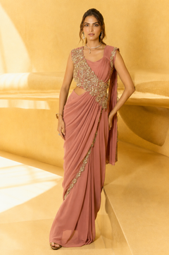 Sapphire Drape Couture Saree Ready to Wear Saree