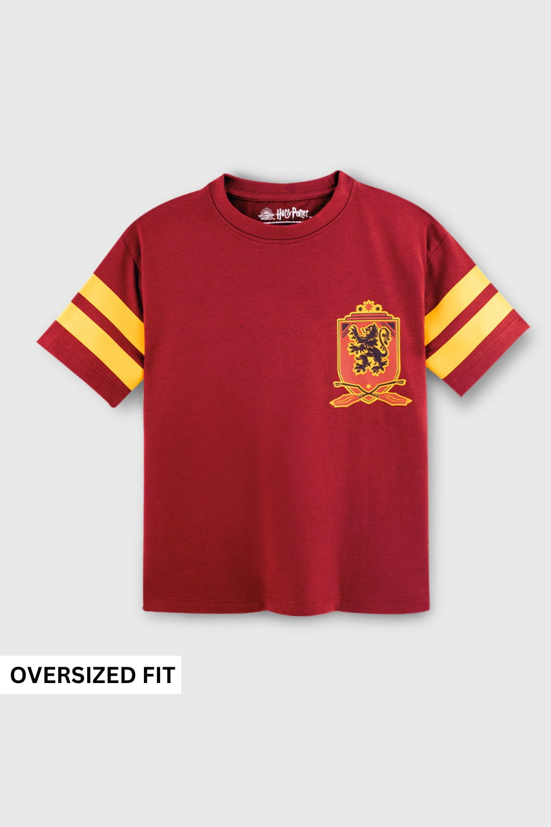 Dark red cotton T-shirt
