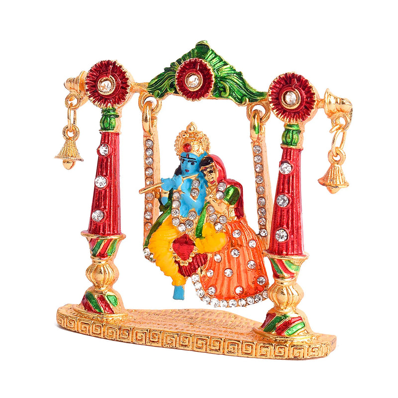 Radha Krishna Swing Idol Car Dashboard