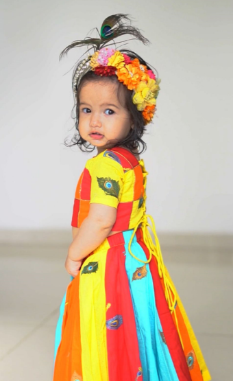 Radhika Multicolor Girls Lehenga Set