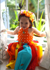 Multicolor lehenga for girls