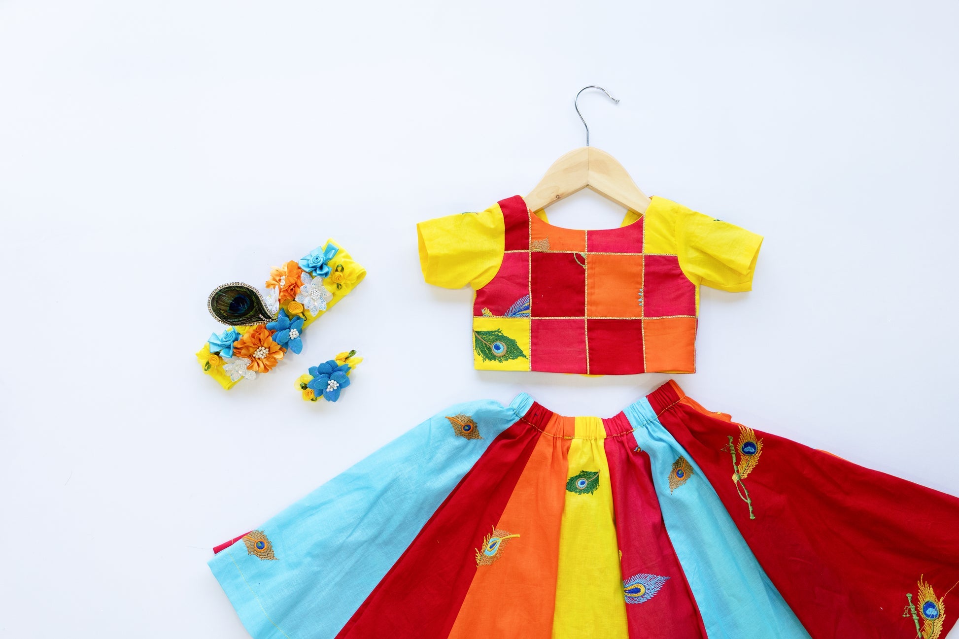 Girls ethnic festive outfit