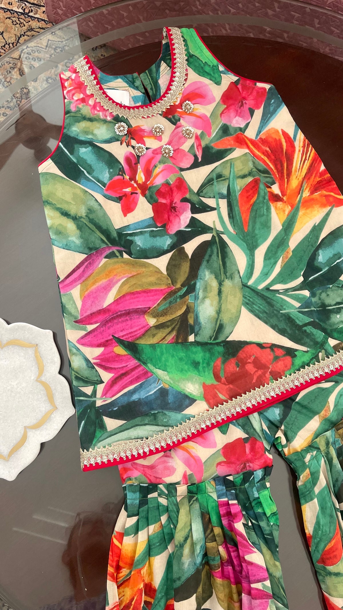 Rain Forest Kids Sharara Set