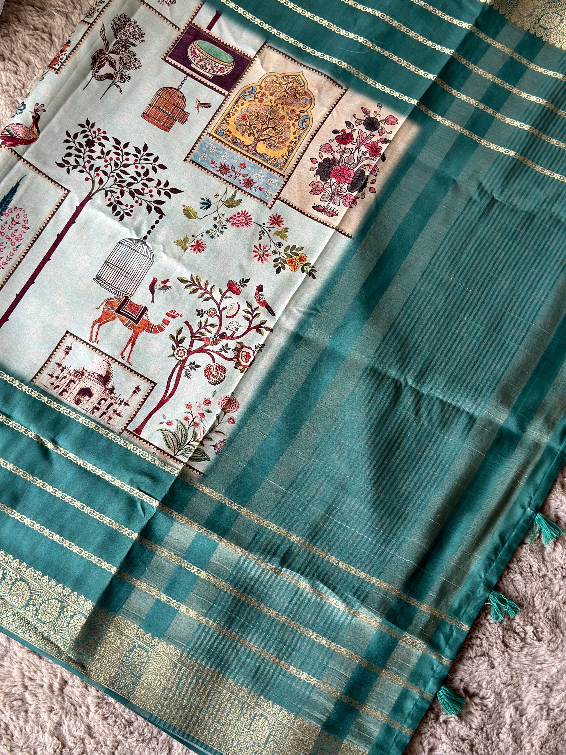 jacquard silk saree