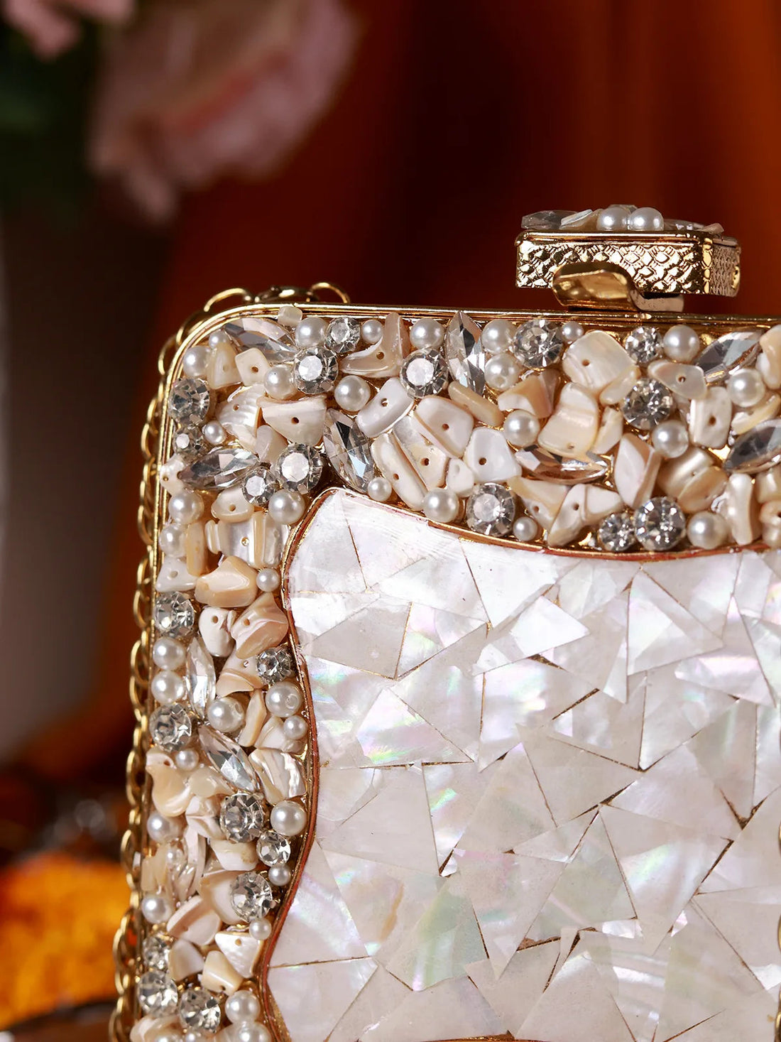 Rajrani Mother of Pearl Clutch