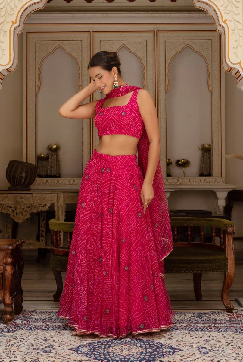 pink lehenga