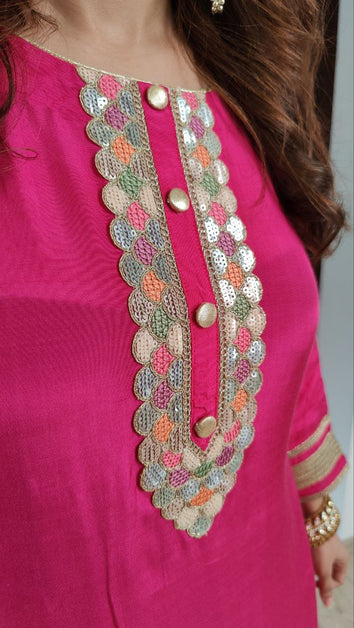 Traditional kurta with tulip pants