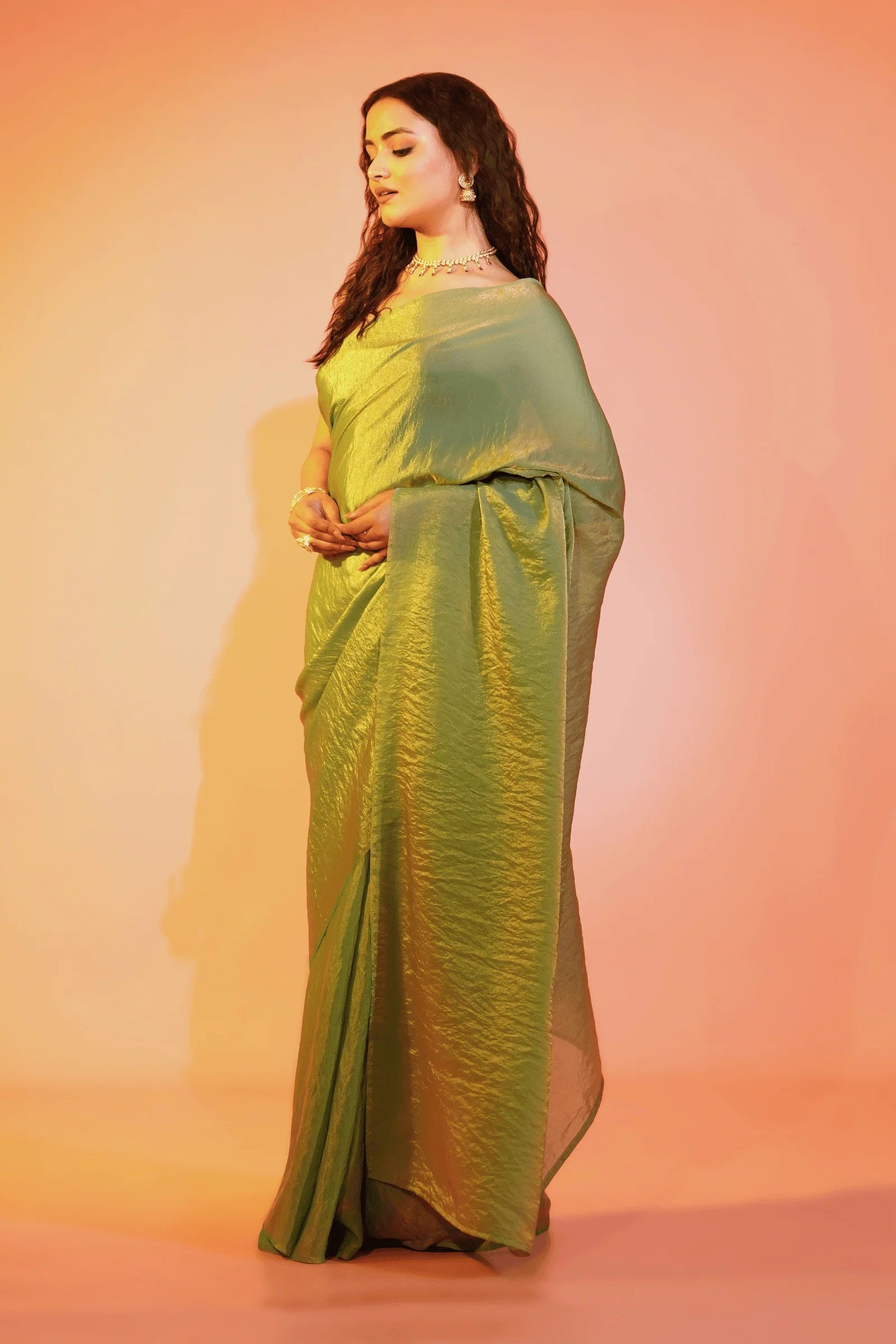mercury fabric saree