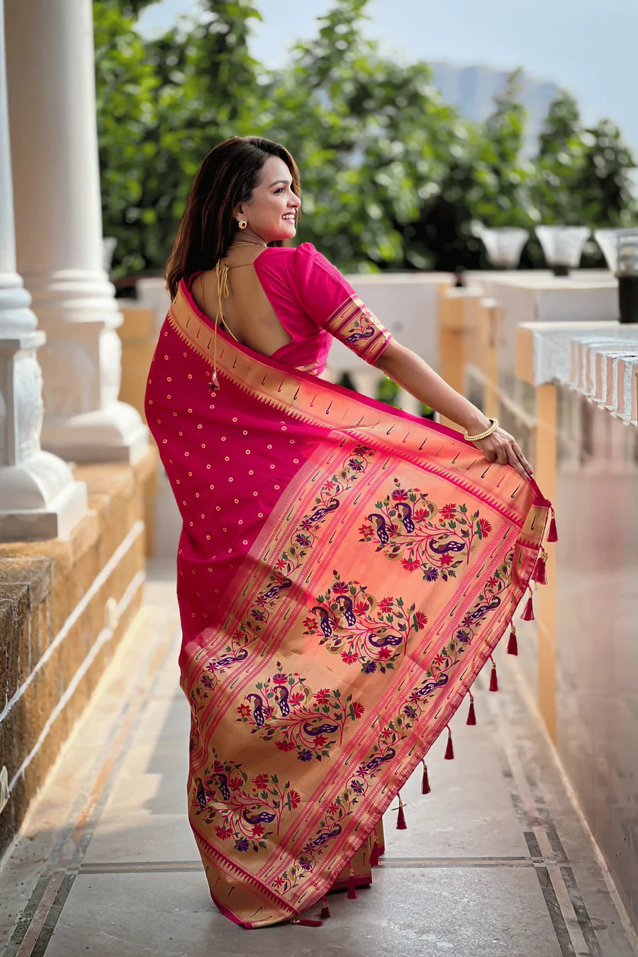 ready to wear paithani saree