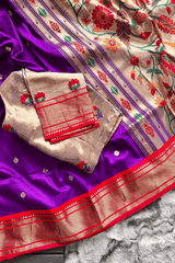 Ready to Wear Kamal Paithani Saree Purple